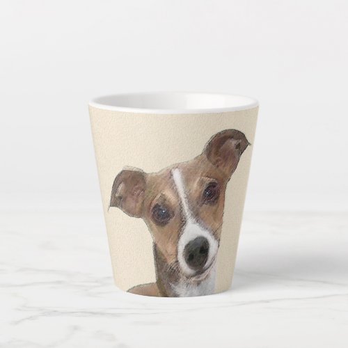 Italian Greyhound Painting _ Cute Original Dog Art Latte Mug