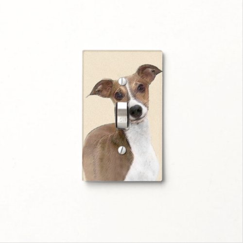 Italian Greyhound Painting _ Cute Original Dog Art Light Switch Cover