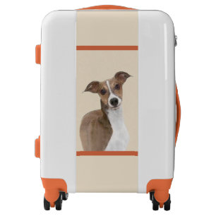 Italian Greyhound Painting - Cute Original Dog Art Luggage