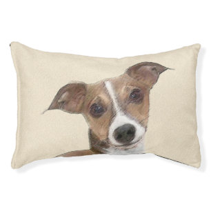 Italian Greyhound Painting - Cute Original Dog Art Pet Bed