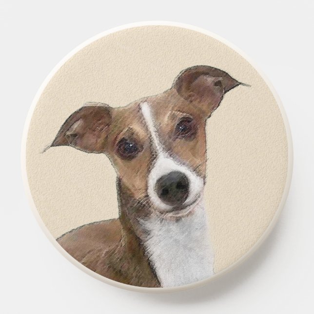 Italian Greyhound Painting - Cute Original Dog Art PopSocket (Popsocket)
