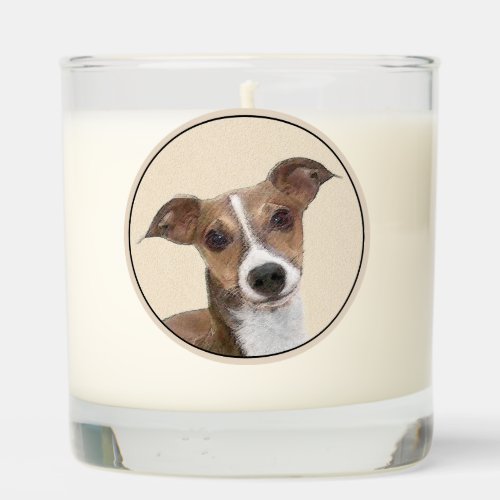Italian Greyhound Painting _ Cute Original Dog Art Scented Candle