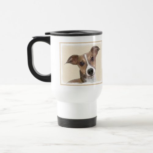 Italian Greyhound Painting _ Cute Original Dog Art Travel Mug