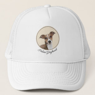 Italian Greyhound Painting - Cute Original Dog Art Trucker Hat
