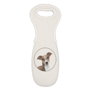 Italian Greyhound Painting - Cute Original Dog Art Wine Bag