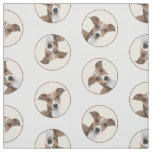 Italian Greyhound Painting Sable Original Dog Art Fabric