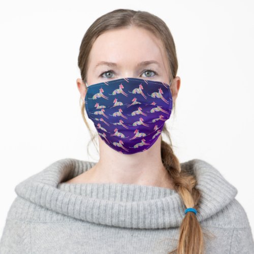 Italian Greyhound Patterned Adult Cloth Face Mask