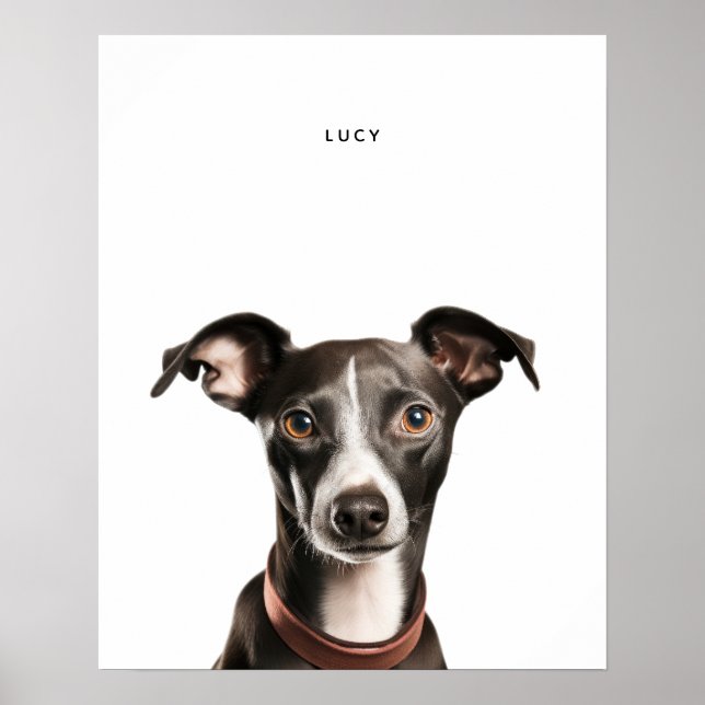 Italian Greyhound Personalized Print (Front)
