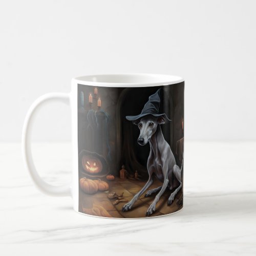 Italian Greyhound Pumpkins Halloween Scary  Coffee Mug