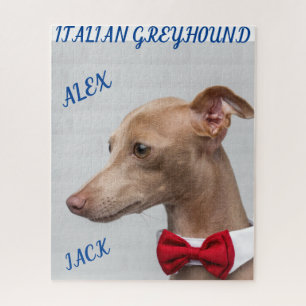 ITALIAN GREYHOUND PUZZLE & PERSONALIZED NAMES.