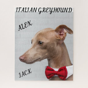 ITALIAN GREYHOUND PUZZLE & PERSONALIZED NAMES.