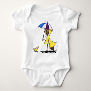 Italian Greyhound Raincoat Baby Bodysuit