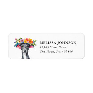 Italian Greyhound Return Address Labels