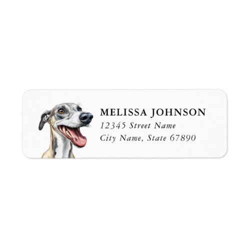 Italian Greyhound Return Address Labels