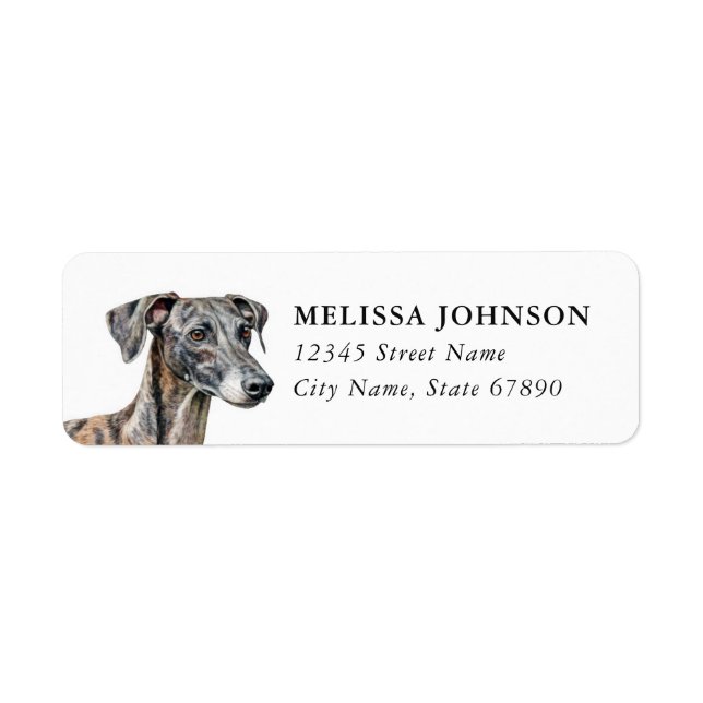 Italian Greyhound Return Address Labels (Front)