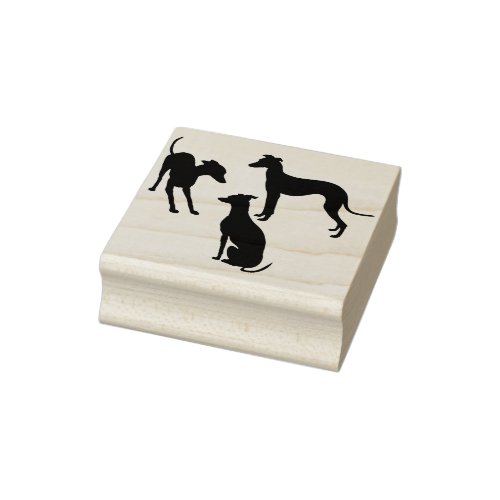 Italian Greyhound  Rubber Stamp