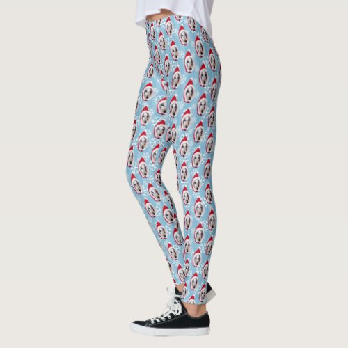 Italian Greyhound Santa  Leggings