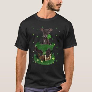 Italian Greyhound Shamrock Hat Clovers St Patrick' T-Shirt