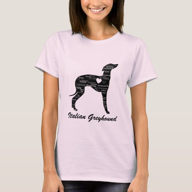 Italian Greyhound Shirt- Silly Iggy T-Shirt (Front)