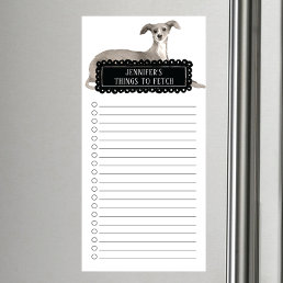 Italian Greyhound Shopping List  Magnetic Notepad