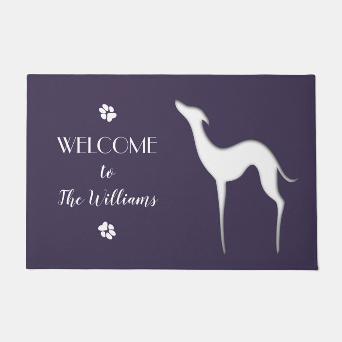 italian greyhound silhouette elegant personalized doormat zazzle com italian greyhound silhouette elegant personalized doormat zazzle com