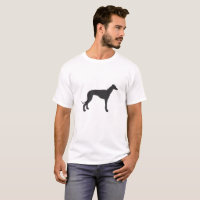 Italian Greyhound silhouette in black
