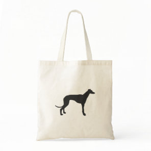 Italian Greyhound silhouette in black Tote Bag