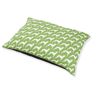 Italian Greyhound Silhouettes Pattern Pet Bed