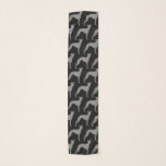 Italian Greyhound Silhouettes Pattern Scarf<br><div class="desc">Iggy Lover's Scarf</div>