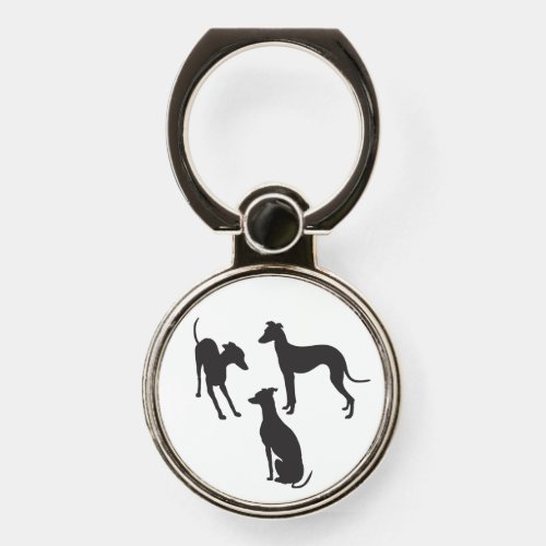 Italian Greyhound Silhouettes Phone Ring Stand