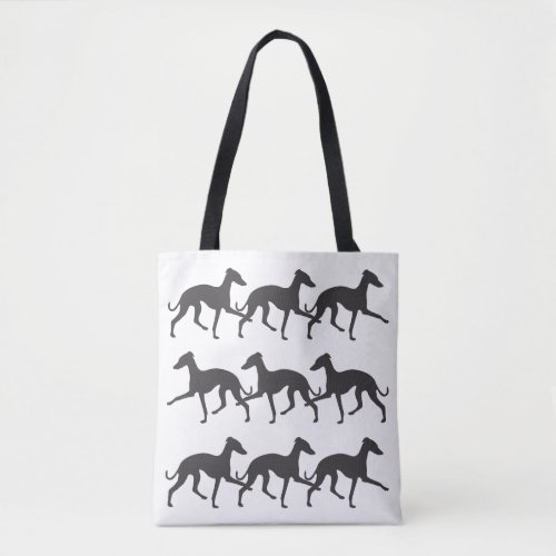 Italian Greyhound Silhouettes Tote Bag