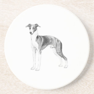Italian Greyhound Style Drink Coaster