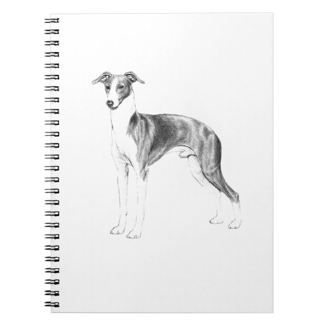 Italian Greyhound Style Notebook (Front)