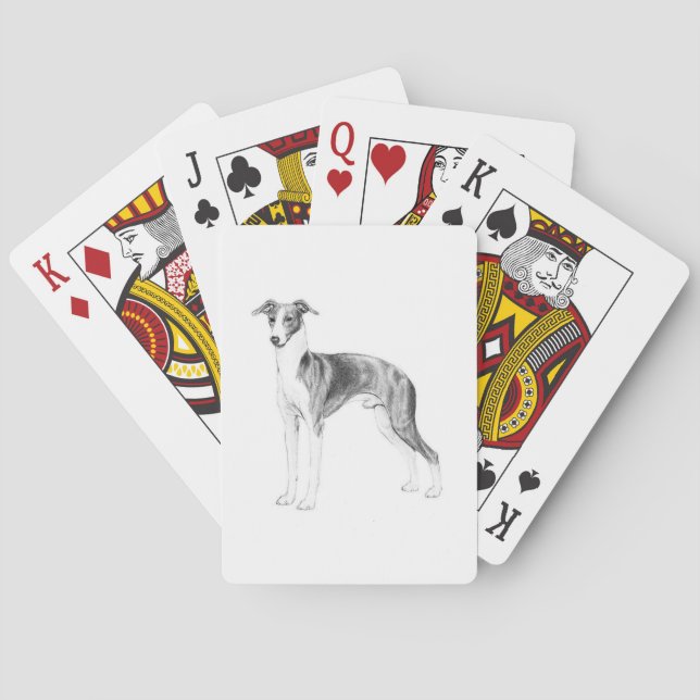 Italian Greyhound Style Poker Cards (Back)