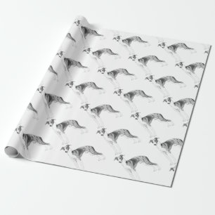 Italian Greyhound Style Wrapping Paper