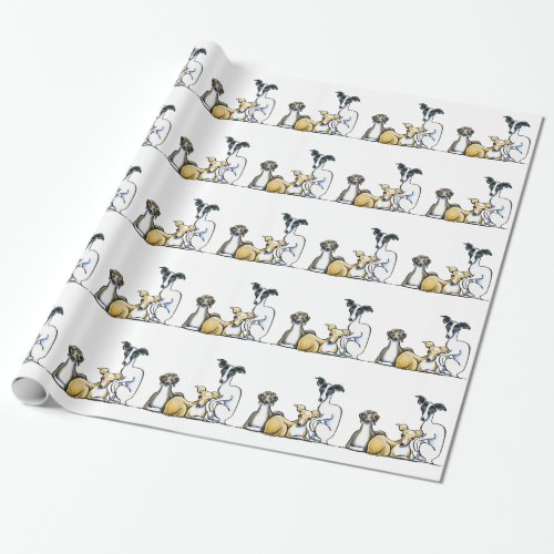 Italian Greyhound Trio Wrapping Paper