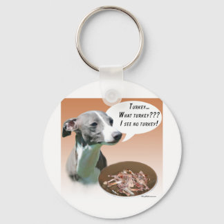 Italian Greyhound Turkey Keychain