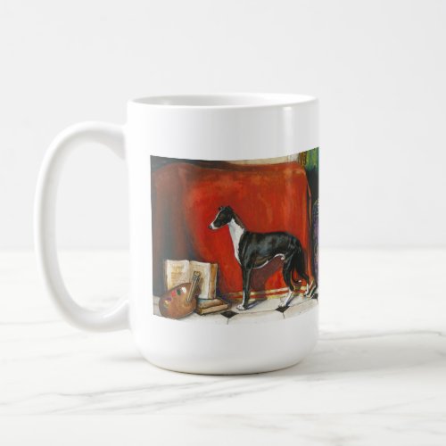 Italian Greyhound Watercolor Painting Coffee Mug