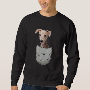 Italian Greyhound Whippet Chest Pocket For Dog Own Sweatshirt