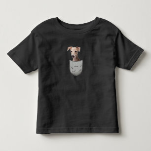 Italian Greyhound Whippet Chest Pocket For Dog Own Toddler T-shirt