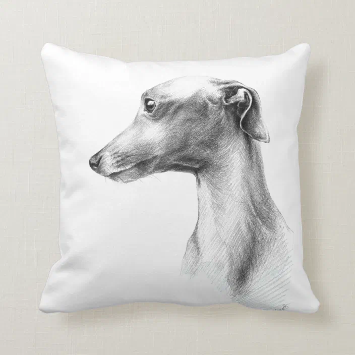 Greyhound Dog Pillow Home Decor All Over Print Greyhound Pillow Greyhound Dog Lovers Gift Pet Lovers Gifts Idea Greyhound Throw Pillow