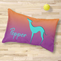 Italian Greyhound Whippet silhouette Dog name Pet Bed