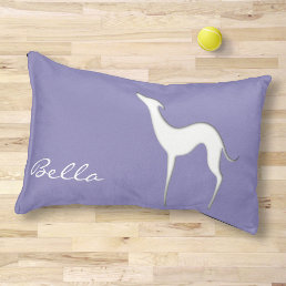 Italian Greyhound Whippet silhouette Dog&#39;s name Pet Bed