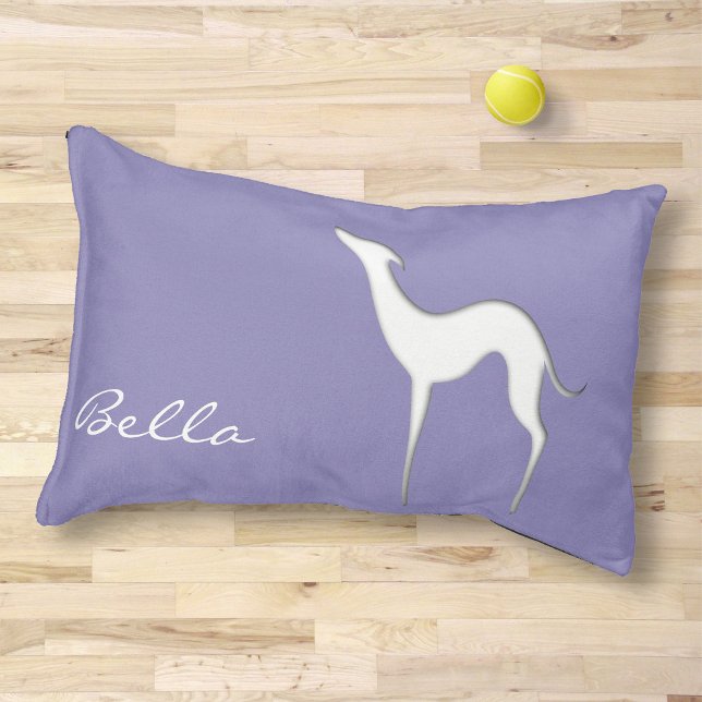 Italian Greyhound Whippet silhouette Dog's name Pet Bed (Creator Uploaded)