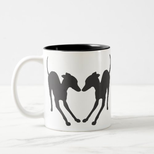 Italian Greyhounds Playful IGs Two_Tone Coffee Mug