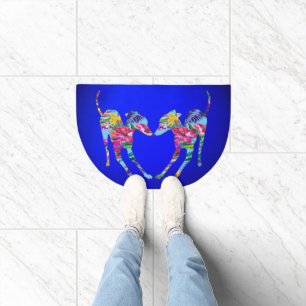 Italian Greyhounds Tropical Doormat