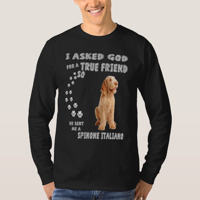 Italian Griffon Dog Mom Bracco Spinoso Dad Spinone T-Shirt (Front)