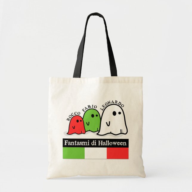 Italian Halloween Ghosts, Fantasmi di Halloween Tote Bag (Front)