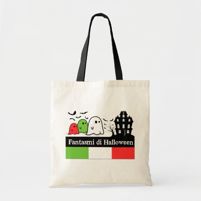 Italian Halloween Ghosts, Fantasmi di Halloween Tote Bag (Front)