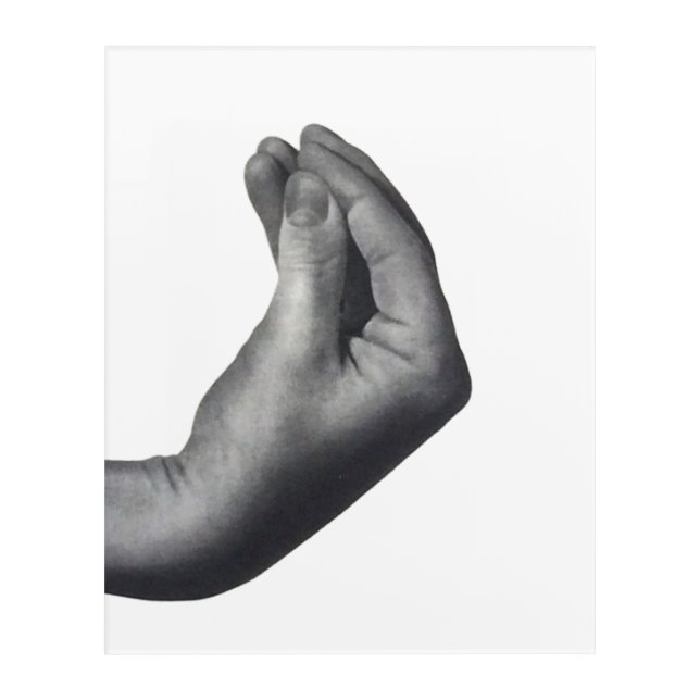  Italian Hand Acrylic Print (Front)